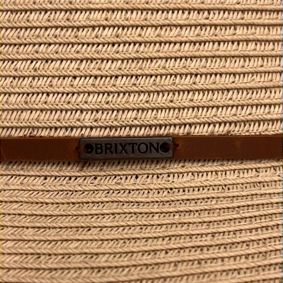 Brixton Wesley Straw Packable Fedora - NWOT Medium - Picture 5 of 11